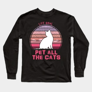 Pet all the cats Long Sleeve T-Shirt